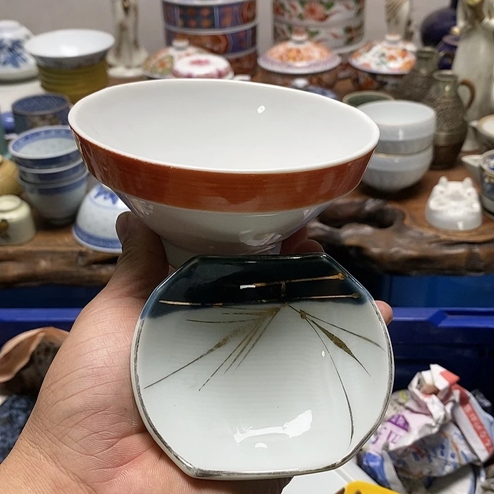 摆件满15元包邮日本瓷器日本餐具日本茶器