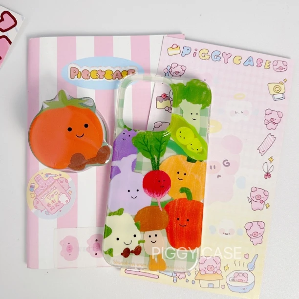 可爱蔬菜jelly cat彩色磁吸壳女适用苹果15手机壳iphone15promax