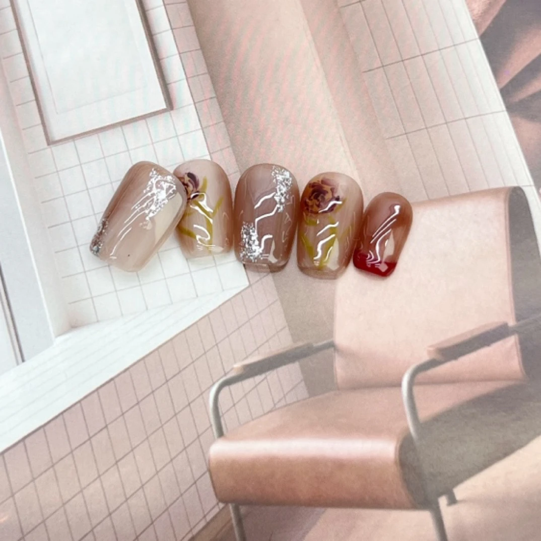 玫瑰庄园纯手工制作晕染可重复粘贴使用