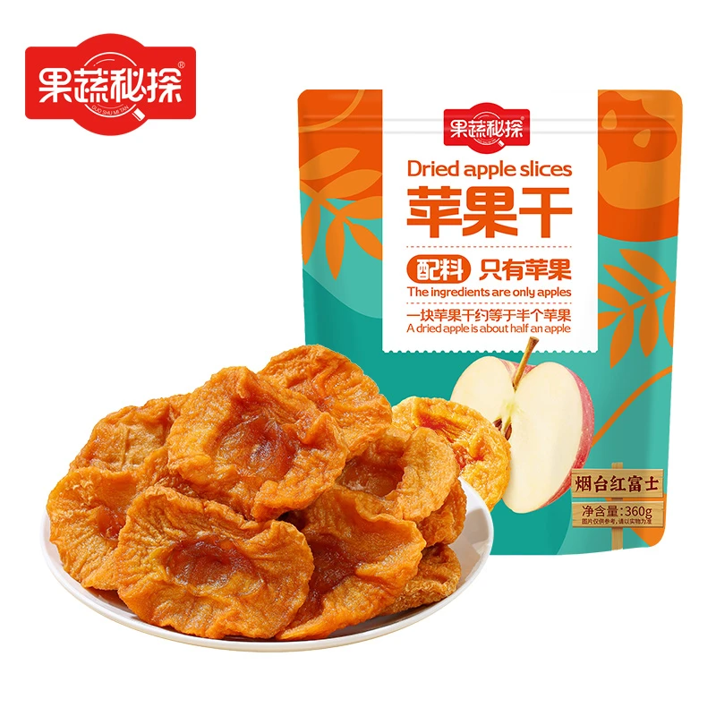 果蔬秘探 苹果干360g