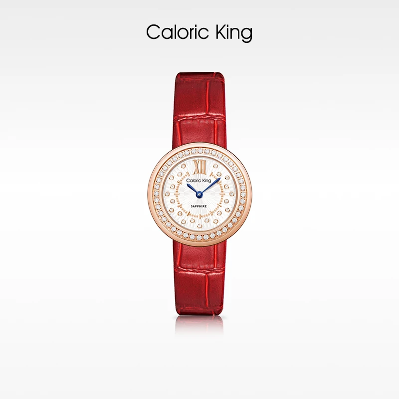 凯卡思Caloric King群星璀璨系列时尚休闲石英皮带手表女款