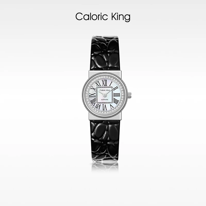 凯卡思Caloric King经典系列时尚休闲皮带复古女款腕表五金女孩