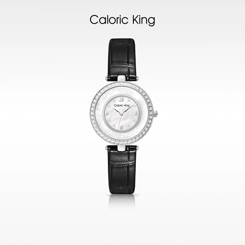 凯卡思Caloric King【快乐星钻】系列时尚气质百搭手表女款五金女孩