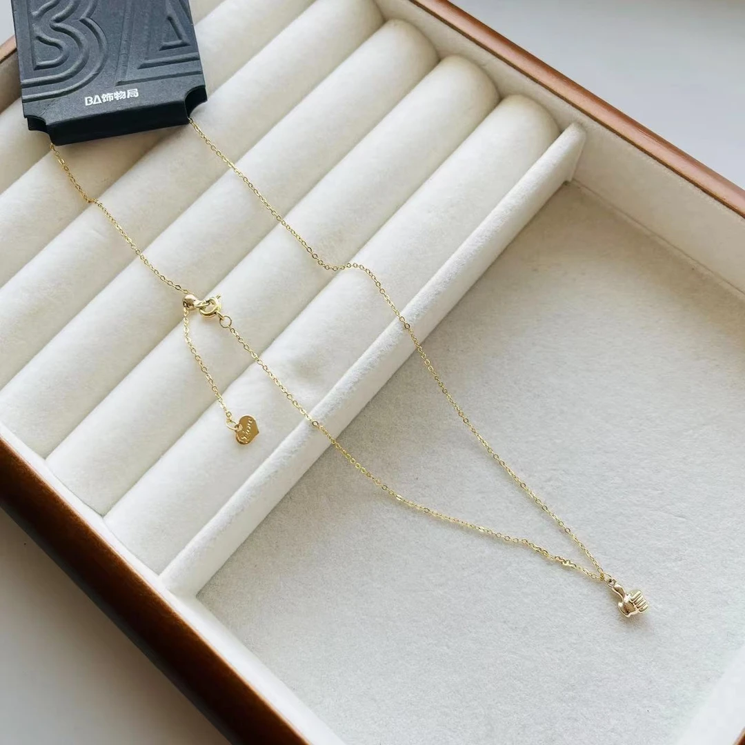 BA 铜合金项链 01056 个性小众吊坠项链