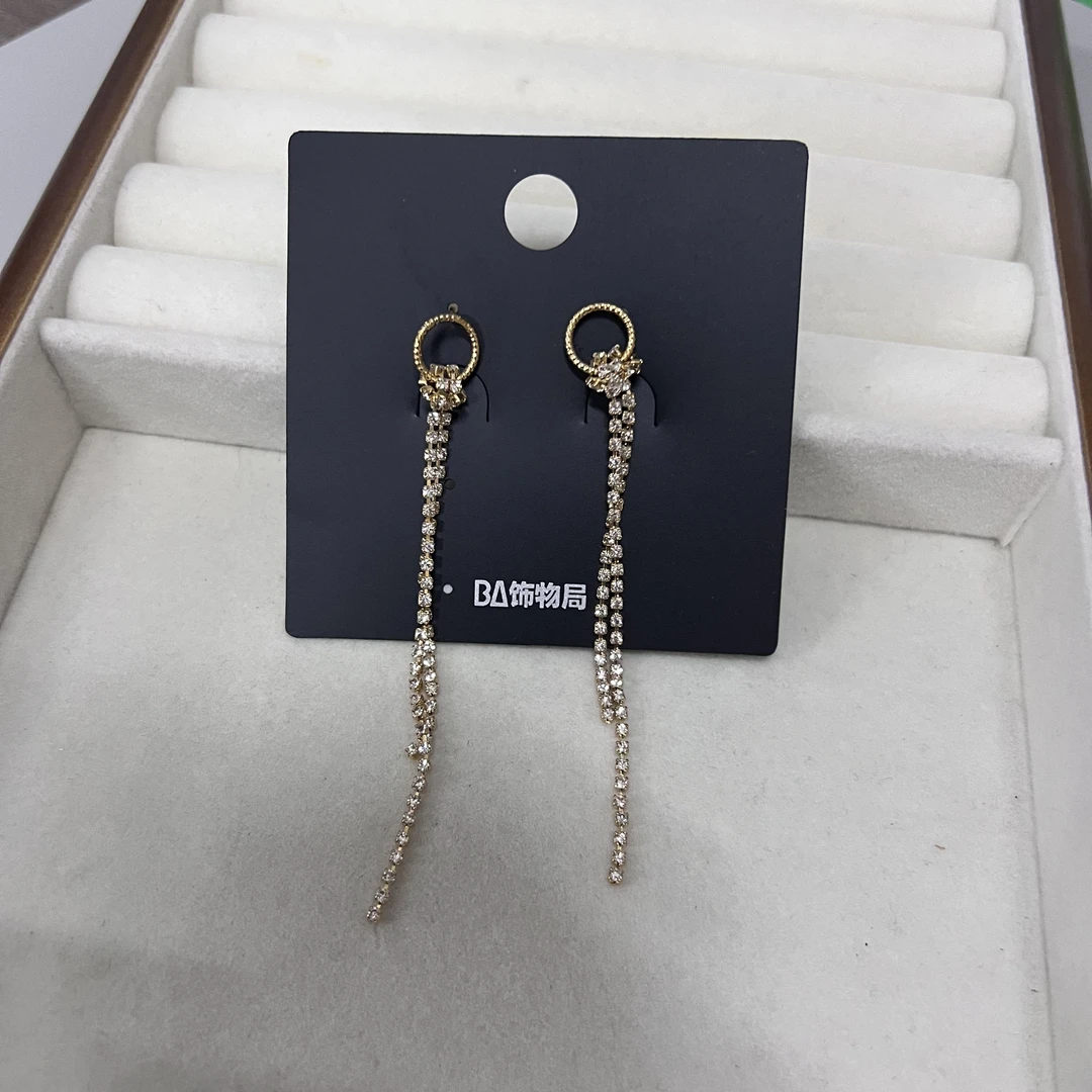 BA 铜合金耳饰 09134 简约流苏耳钉