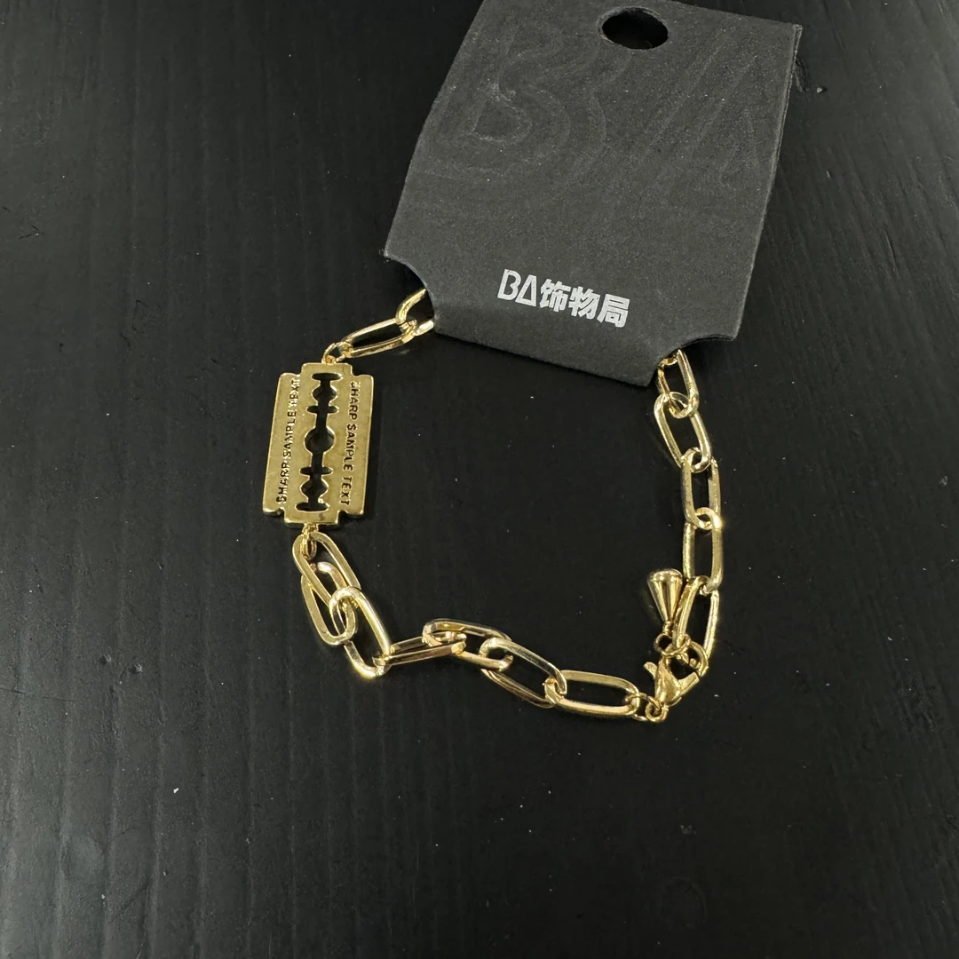 铜合金手链 时尚简约手链 4827
