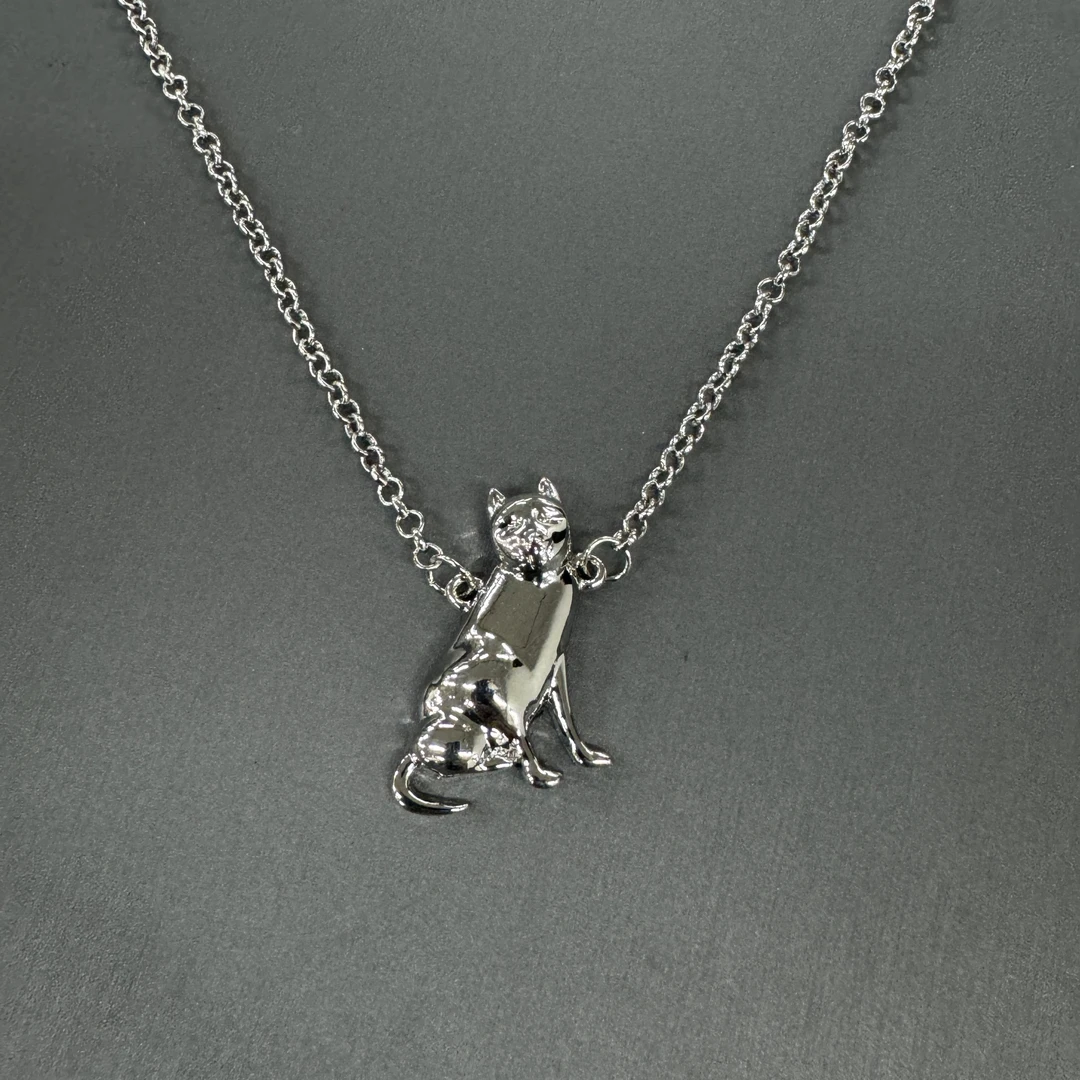 铜合金项链 个性小狗吊坠项链 2324