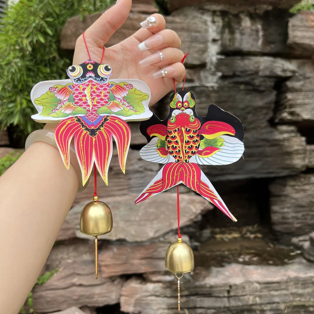 手工风筝风铃潍坊风筝创意礼盒客厅办公室汽车挂件复古国风锦鲤