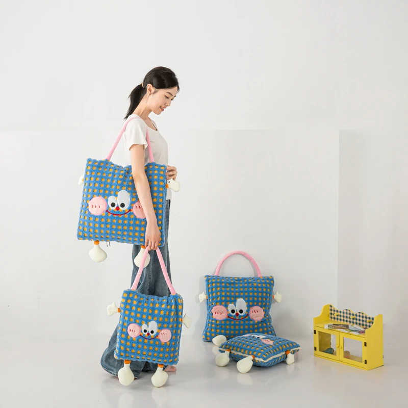 大号【手提抱枕被】靠背枕家居车载办公室多功能二合一两用可拆