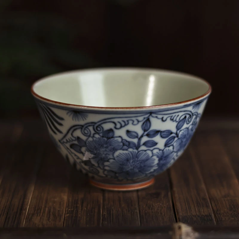 【直播专属】开窗菱角花单杯茶杯（新墨冉0090）