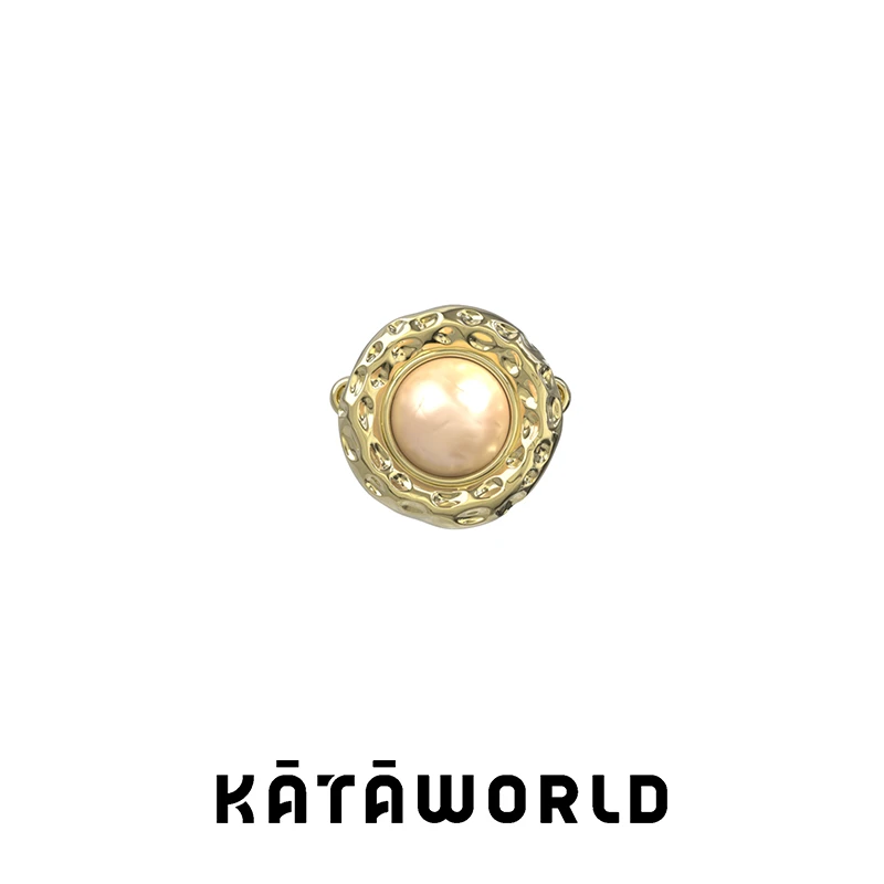 KATAWORLD 铜合金吊坠 流金吊坠无链条小众轻奢简约个性五金女孩X