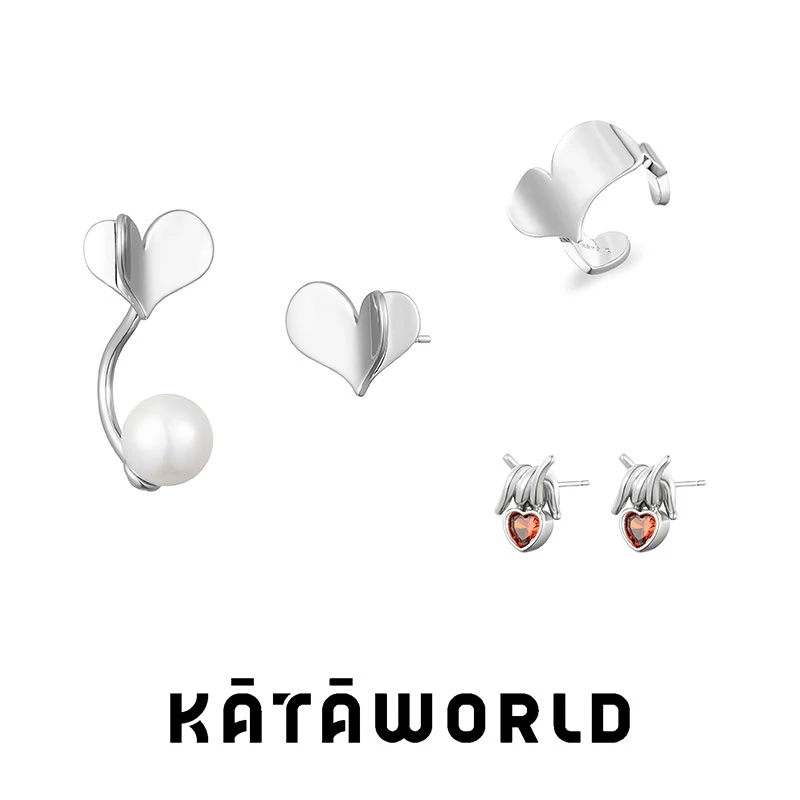 KATAWORLD 铜合金耳饰 【主理人】飞向你耳钉戒指情人节礼遇