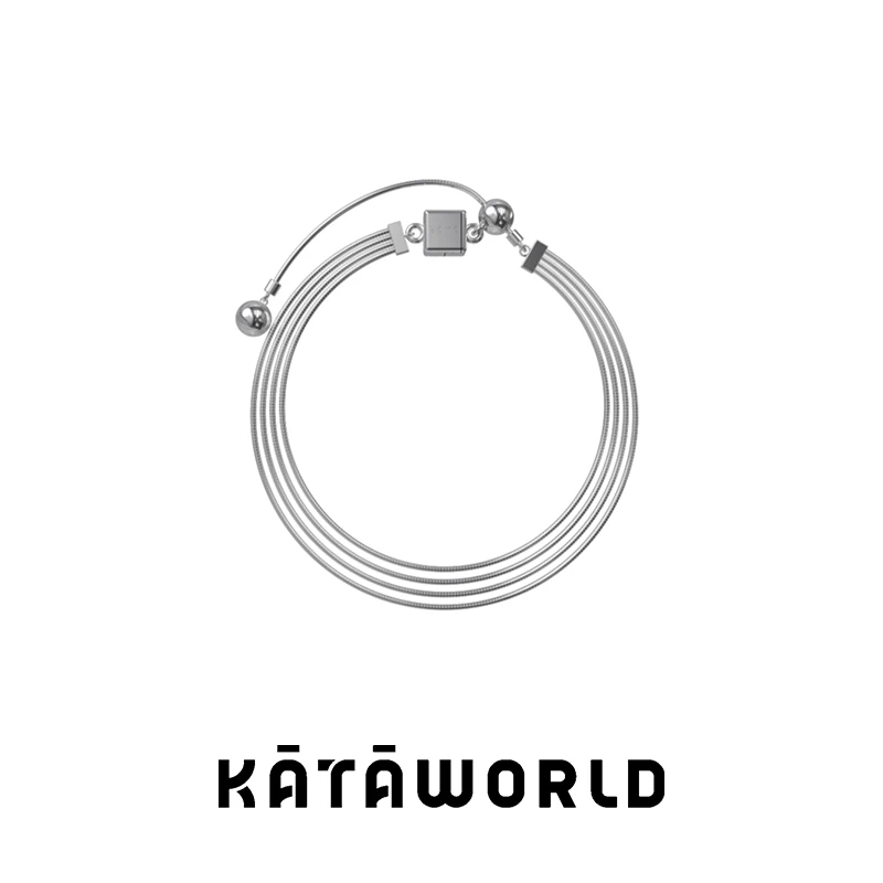 KATAWORLD 铜合金亚克力手链 【主理人】苗音手链4.0-白金色
