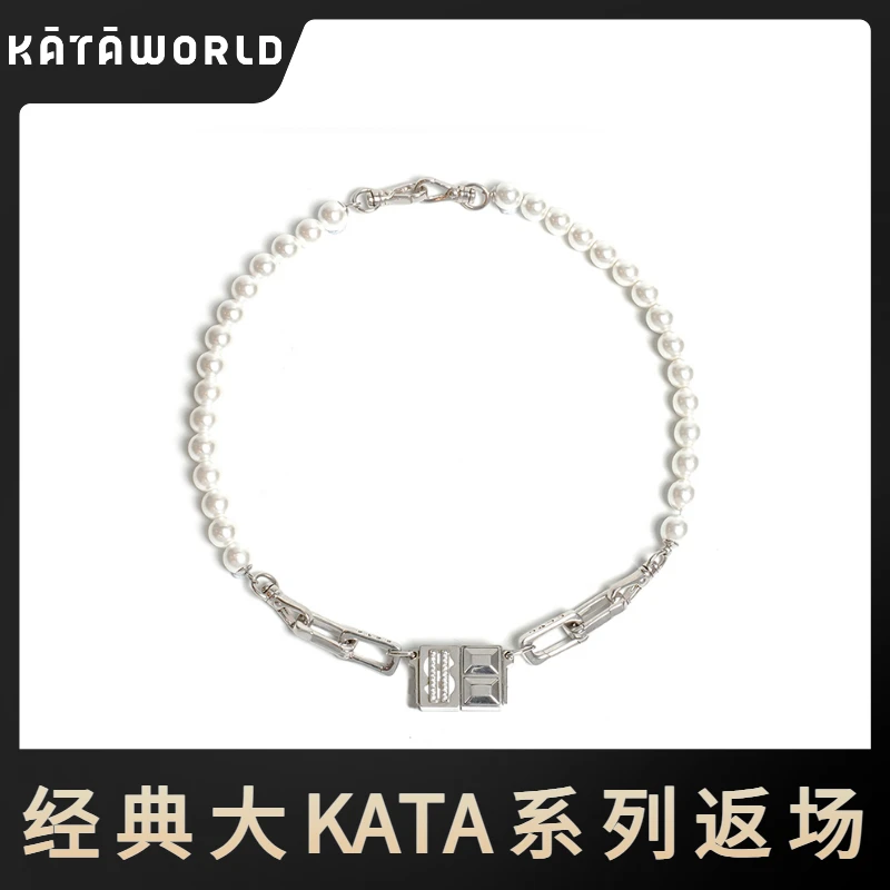 KATAWORLD 铜合金仿珍珠项链 【主理人】小银块时尚磁吸项链气质