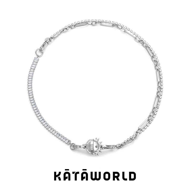 KATAWORLD 铜合金合成锆石项链 【粉丝福利】小刺猬系列磁吸款
