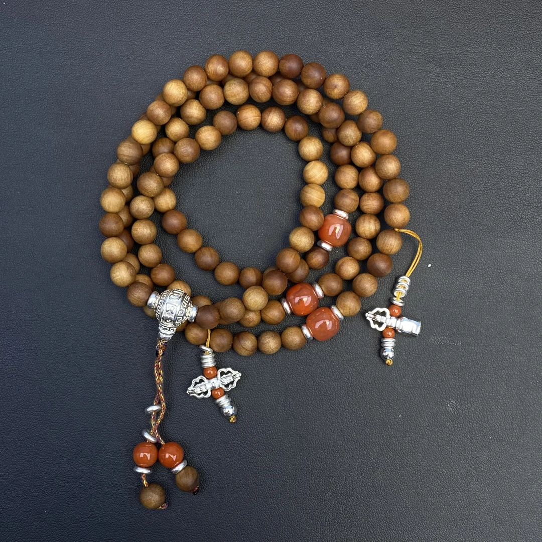 吊坠925银 民族风108珠链 XL00651