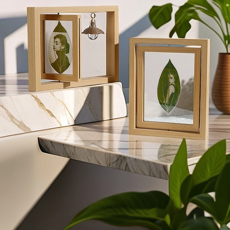 叶雕照片相框私人定制送闺蜜男女生情人节生日纪念日的创意礼物