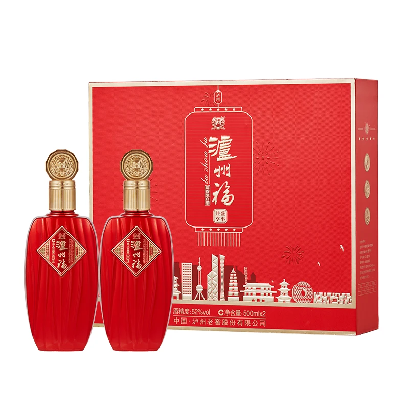 LUZHOU/泸州【赠品】泸州福酒盛事共享浓香型优级52度500ml*2