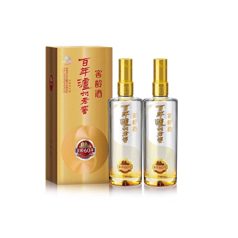 泸州老窖百年泸州老窖窖龄酒60年优级白酒52度500ml*2