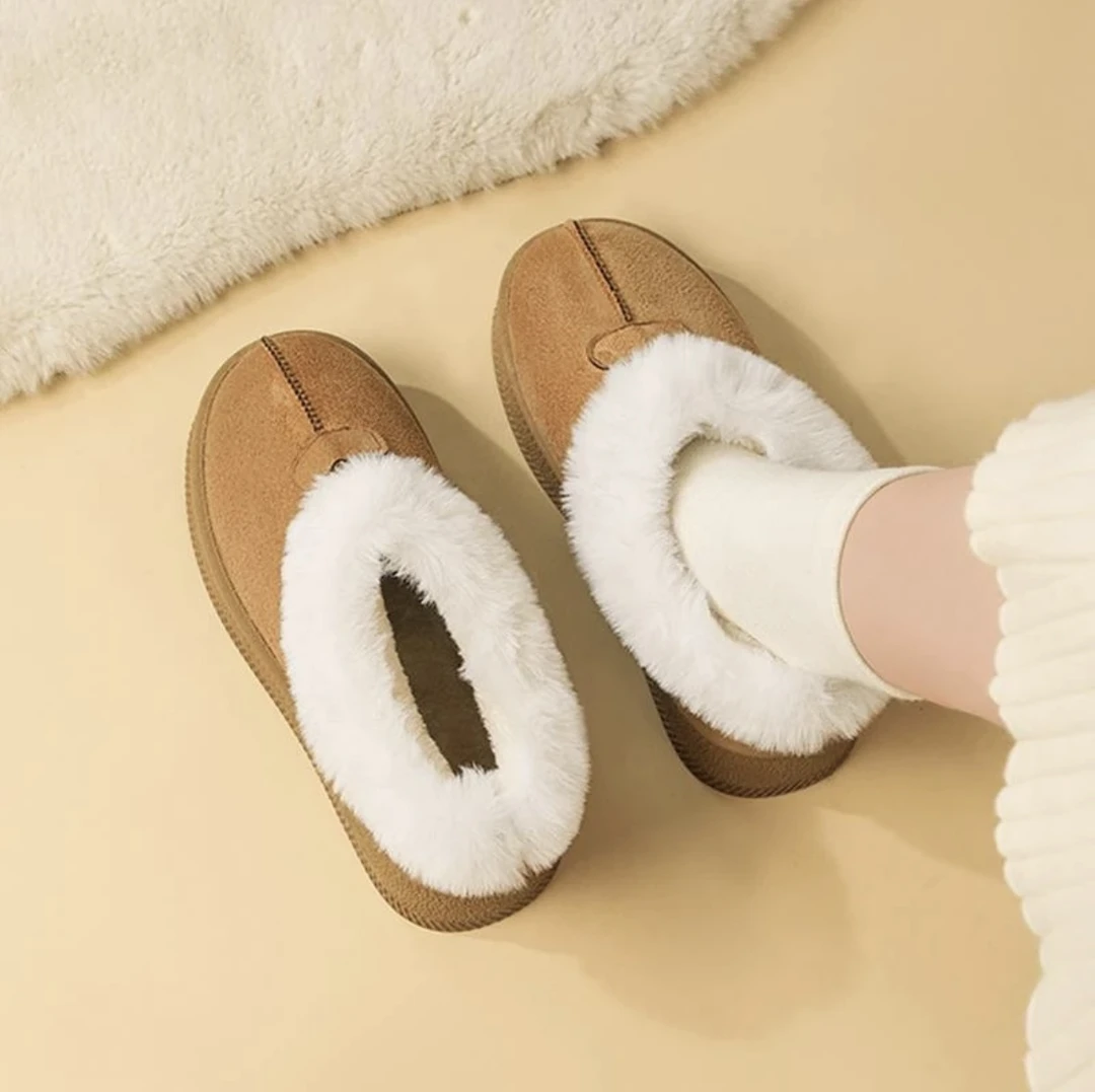 厚底雪地靴短筒2024冬新款美拉德时尚潮流保暖加绒加厚百搭棉鞋