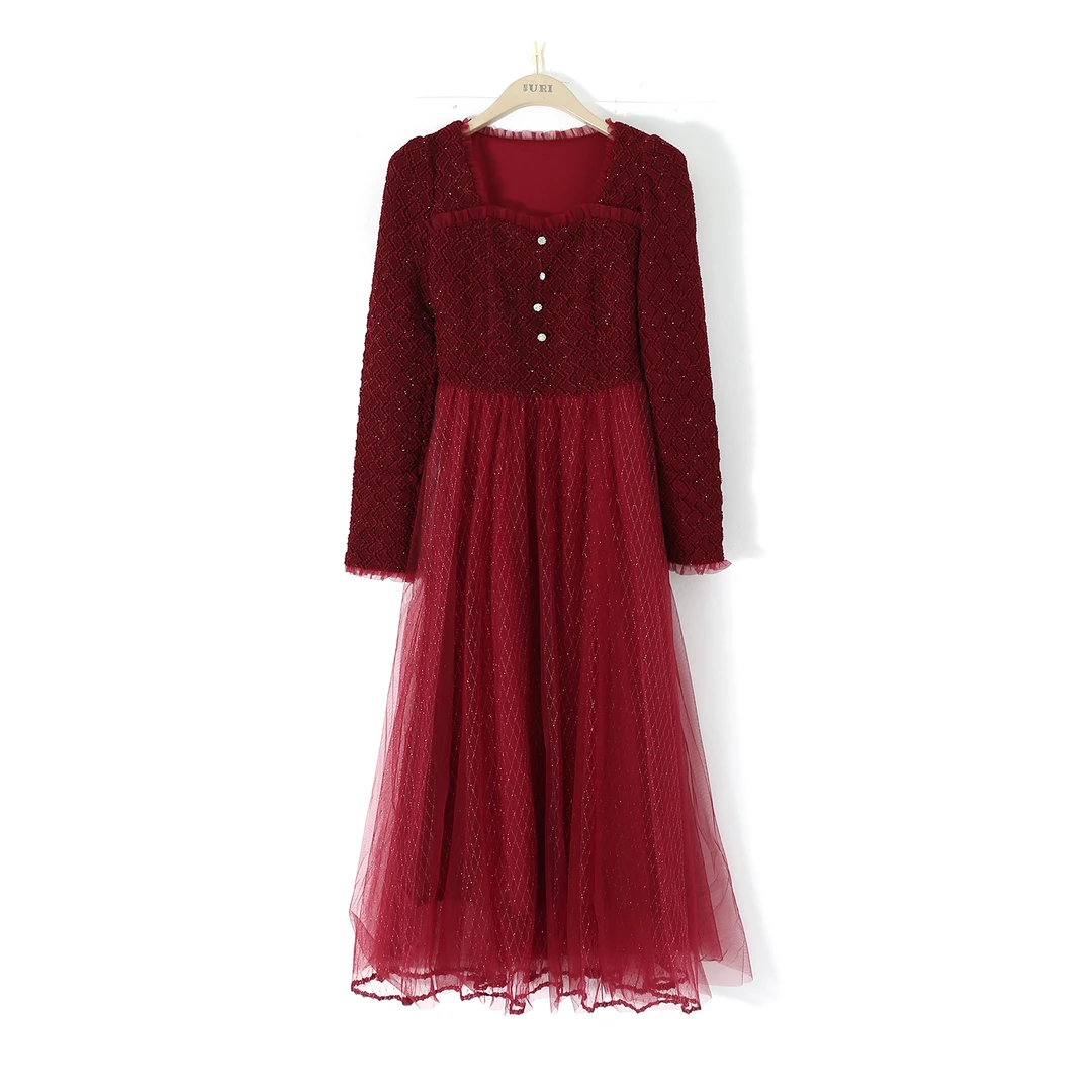 194  HOURI海蕾琳  长袖连衣裙  LQ09AE2R1135