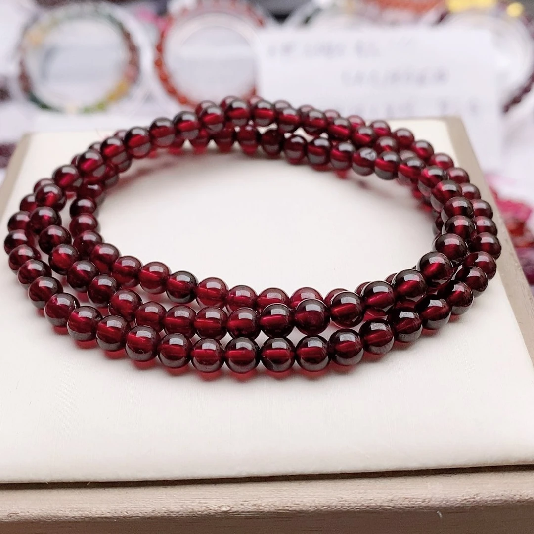 【闪购商品】石榴石手链未镶嵌5.6