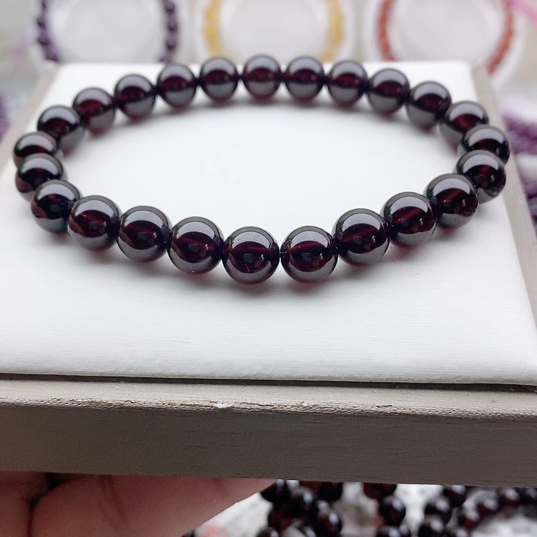 【闪购商品】石榴石手链未镶嵌8.5