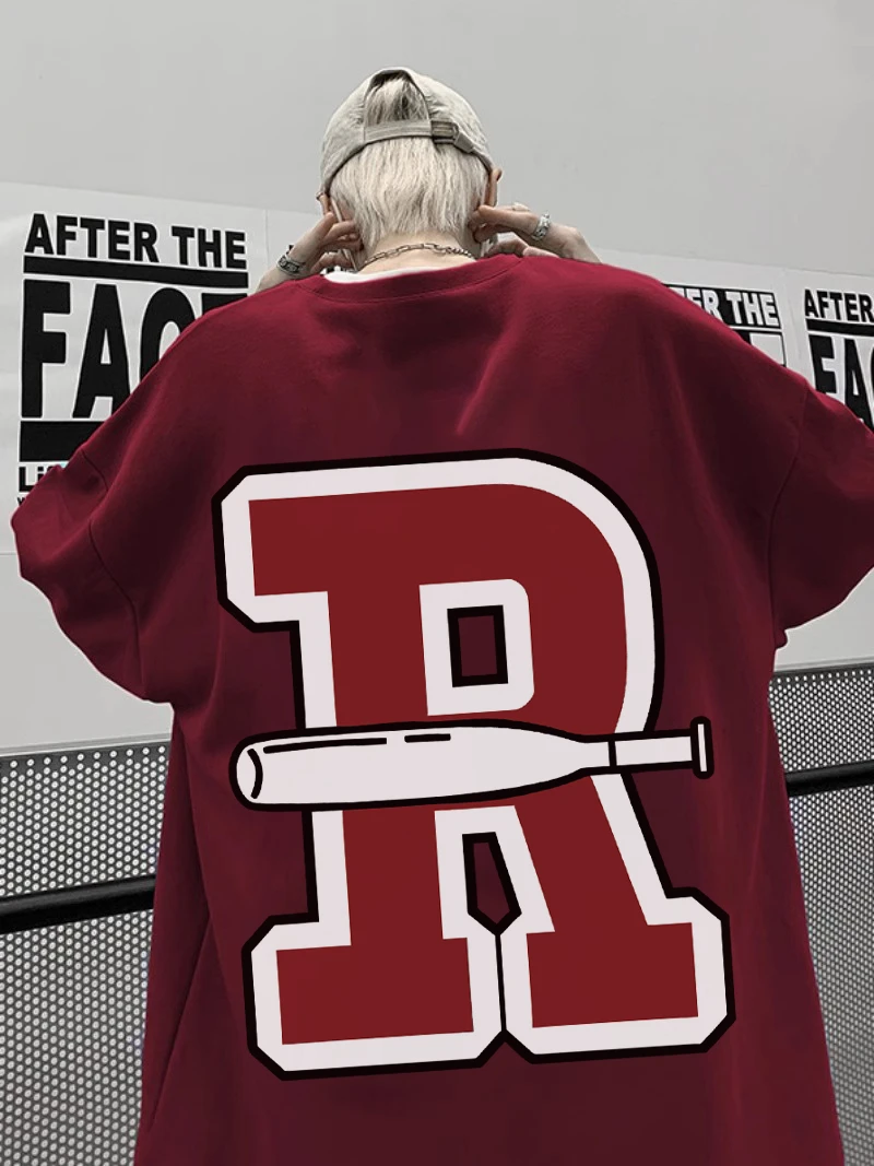 加肥加大码300斤美式重磅纯棉短袖男t恤夏季新款ins潮牌宽松上衣