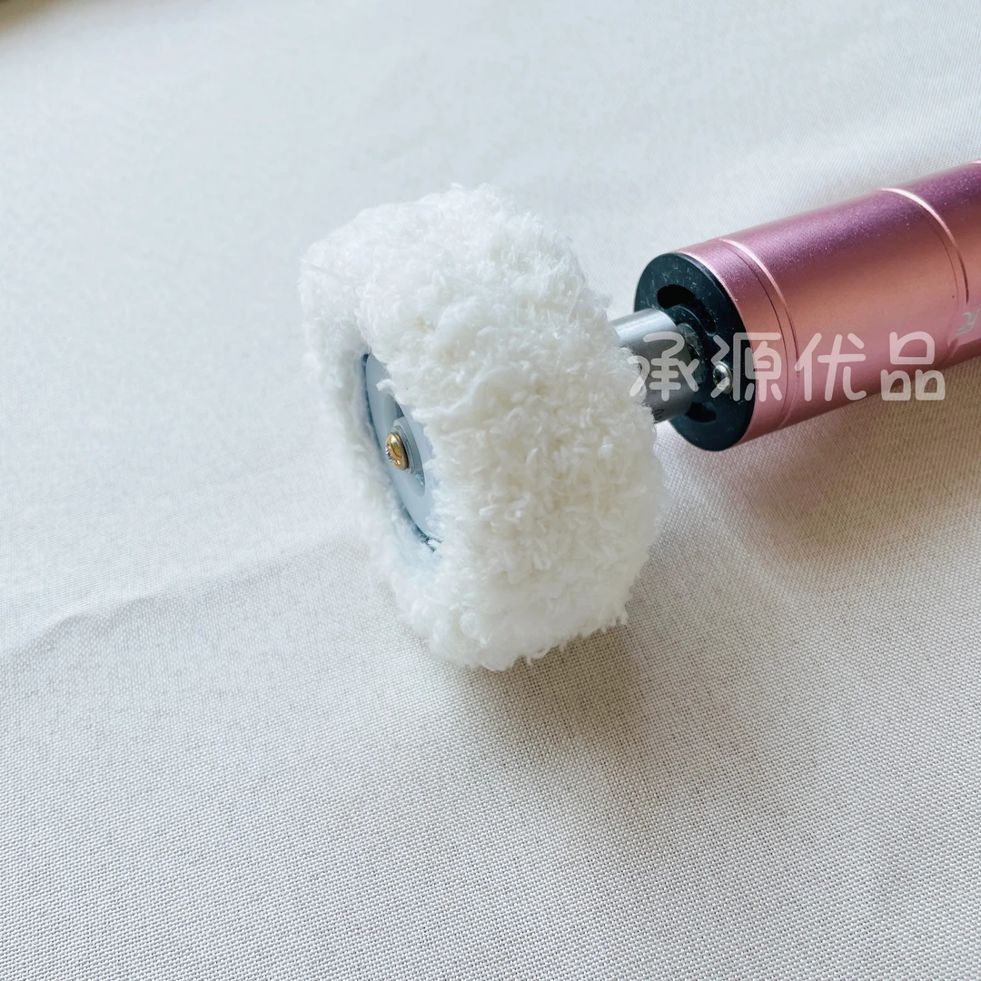 电动文玩刷头套白万毛刷头套星月菩提凤眼猴头抛光提亮专用刷头套