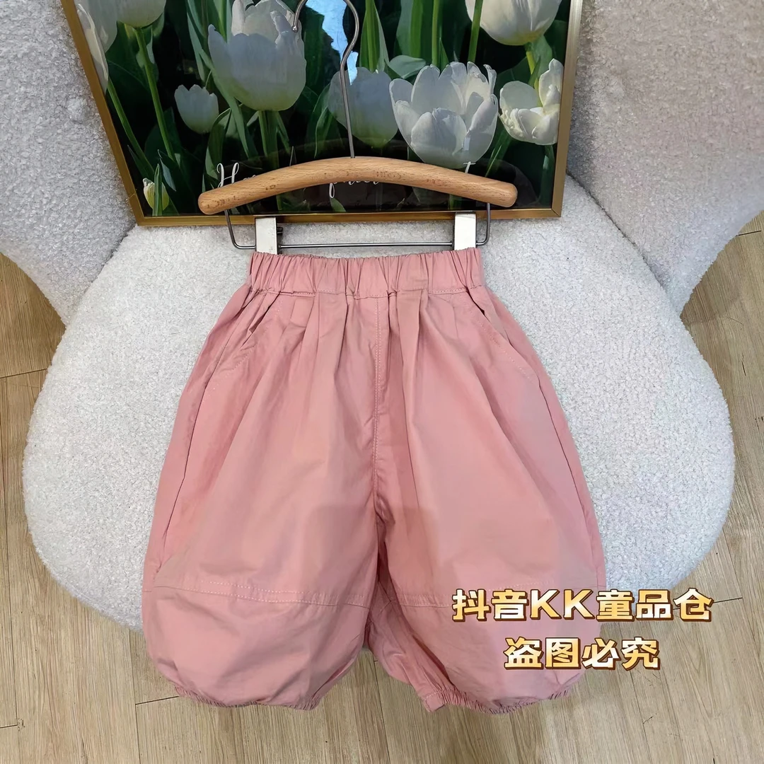 【KKD】夏季新款儿童韩版百搭时尚小童纯色七分灯笼裤