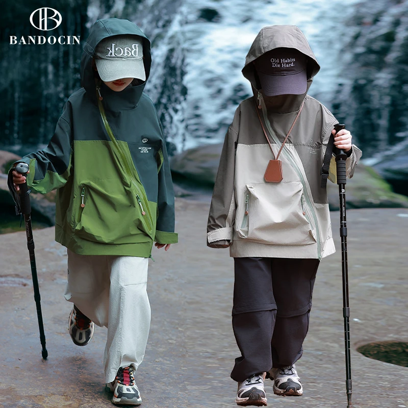 BANDOCIN/半度闲学生外套休闲百搭2024年中大童户外运动宽松上衣