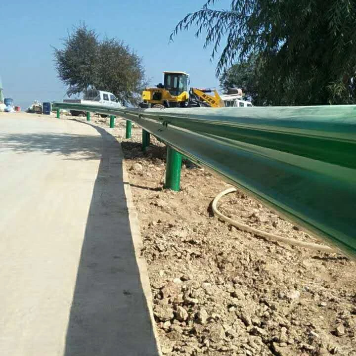 乡村道路波形护栏公路波形梁钢防撞护拦板国道双波镀锌喷塑波纹栏