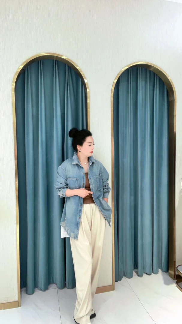 蒲阳【皮皮说穿搭】金2024休闲牛仔外套