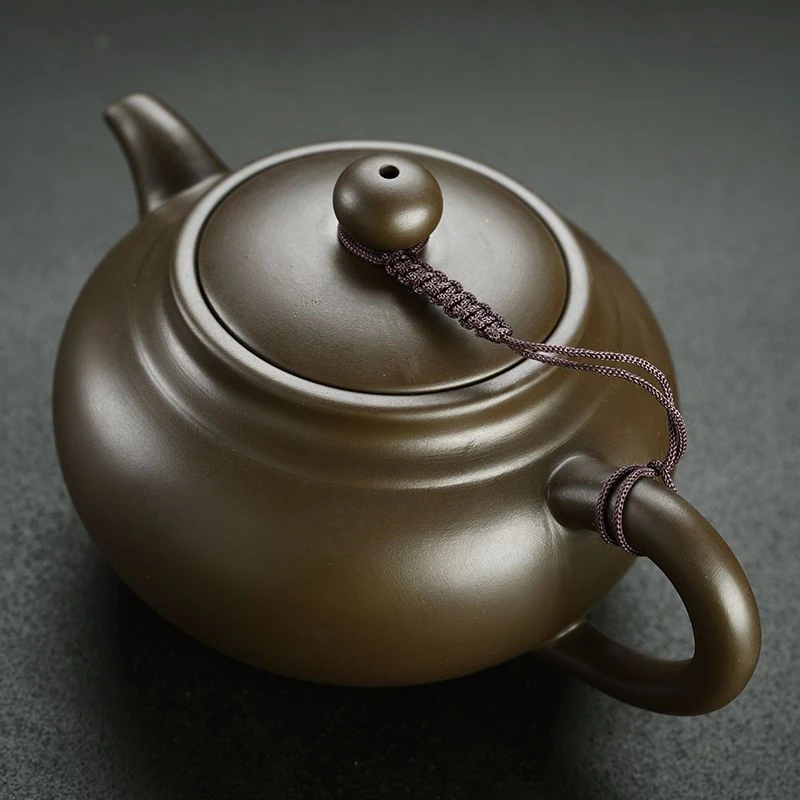 大容量紫砂壶480ml原矿紫泥泡纯手工球孔过滤家用送紫砂茶壶