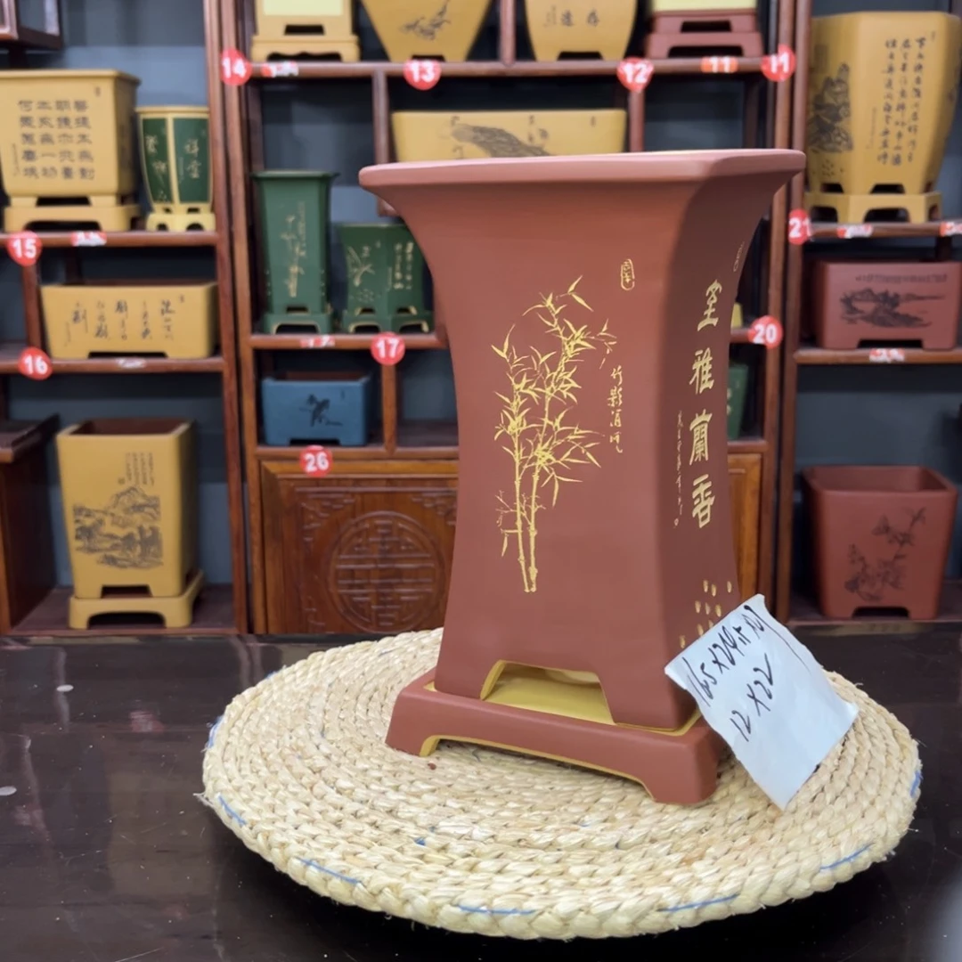 紫砂花盆紫砂花盆