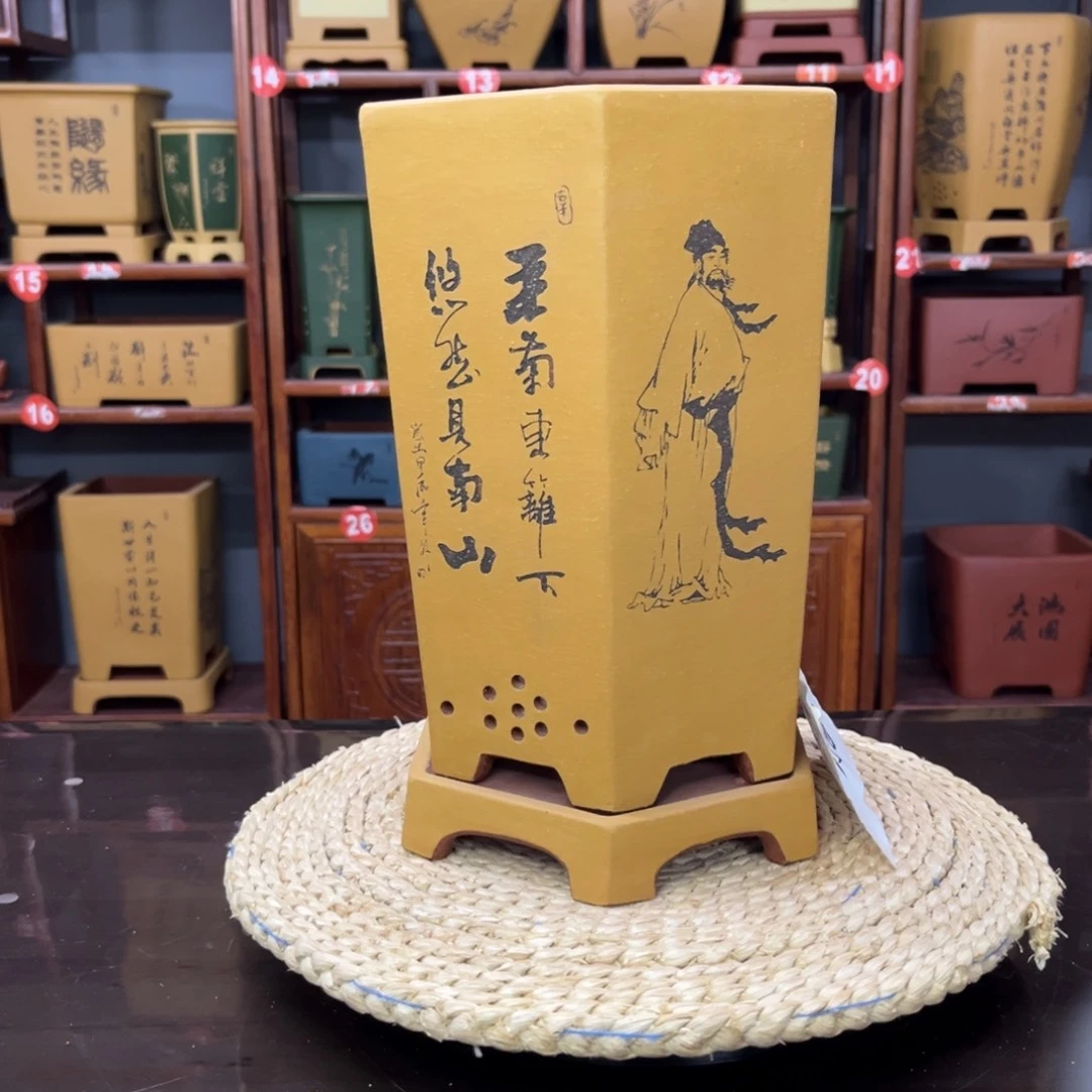 紫砂花盆紫砂花盆