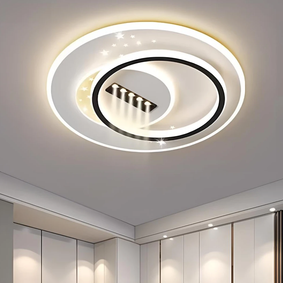 新款简约大气长方形大厅卧室吸顶灯餐厅房间超亮全光谱护眼吸顶灯