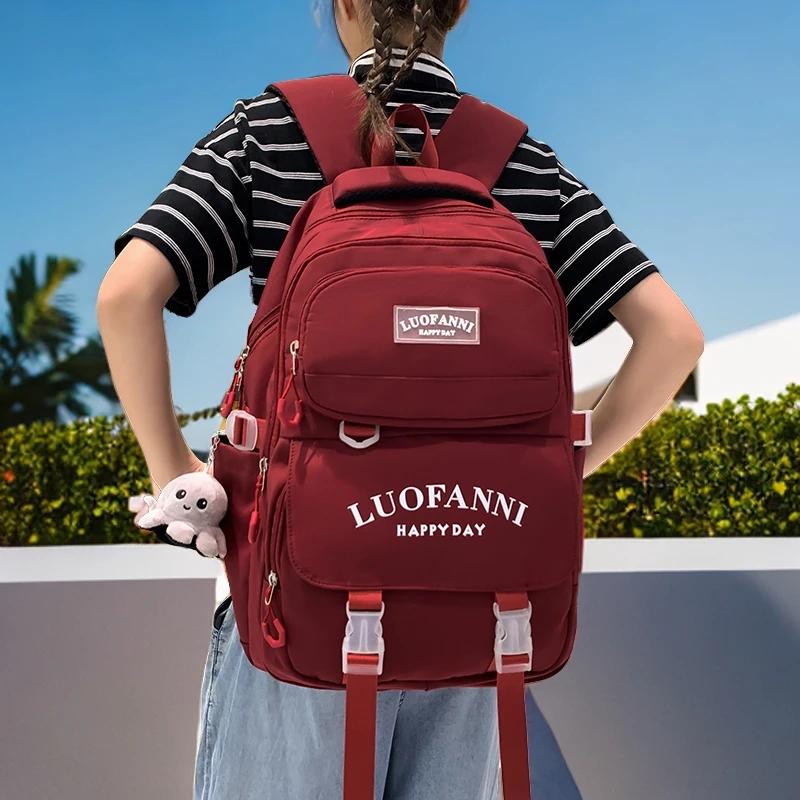 新款高中学生书包女双肩包大容量书包初中生女生背包大学书包推荐