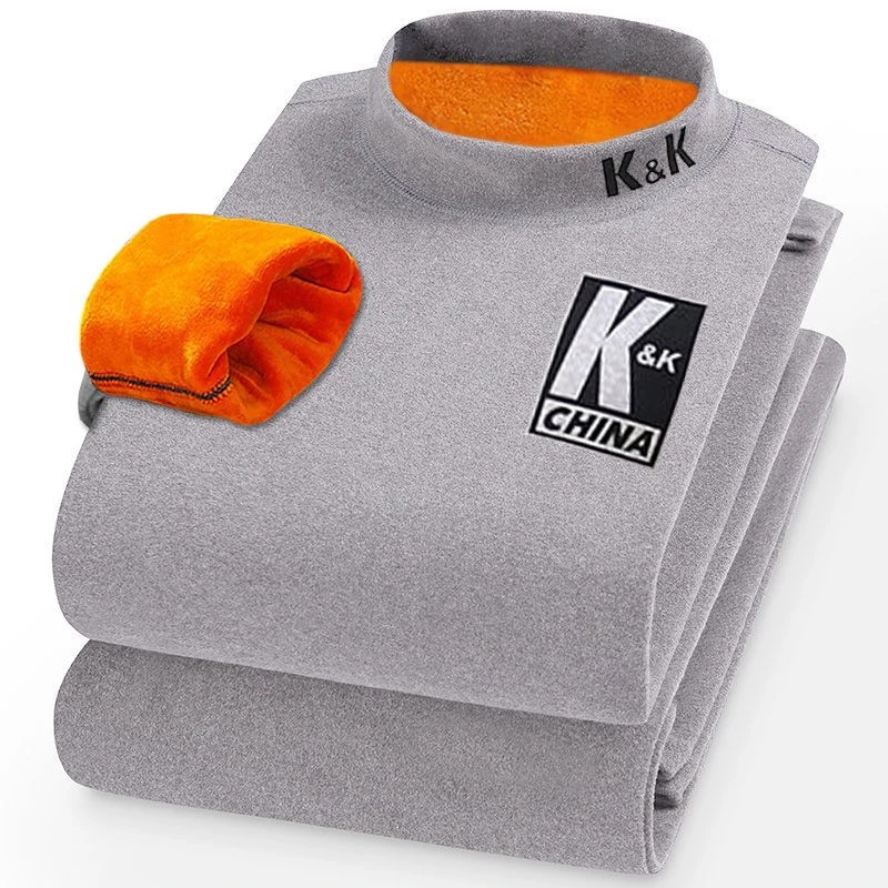 冬季保暖内衣男套装加绒加厚青少年中学生秋衣秋裤打底防寒打底衫