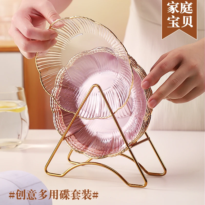 水果盘果盘瓜子吐骨头盘碟家用食品级骨碟餐桌垃圾盘桌面渣盘盘子