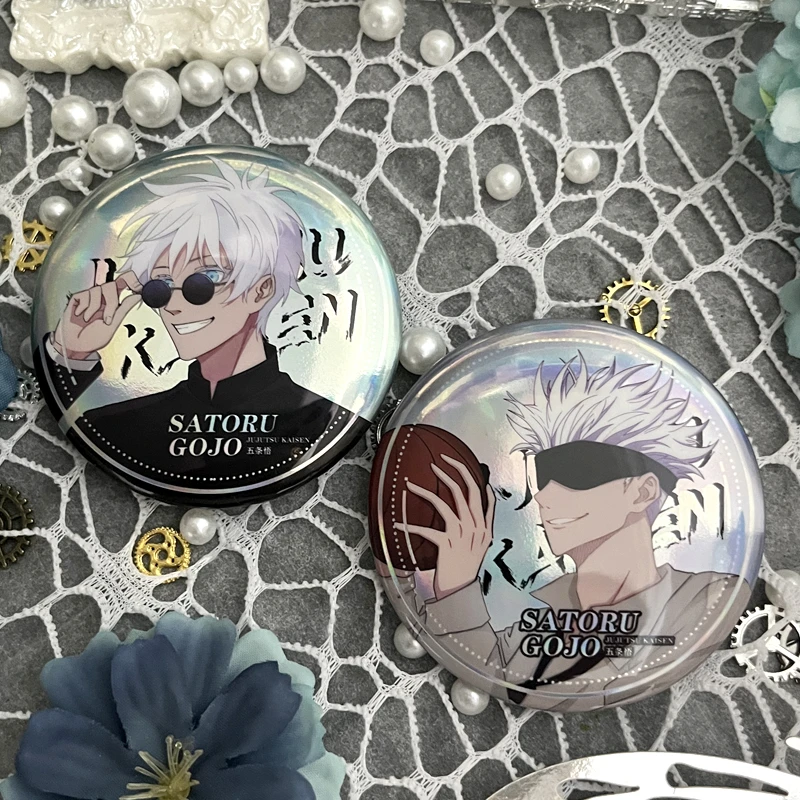 咒术回战动漫周边 五条悟 新款双闪吧唧徽章二次元谷子收藏挂件