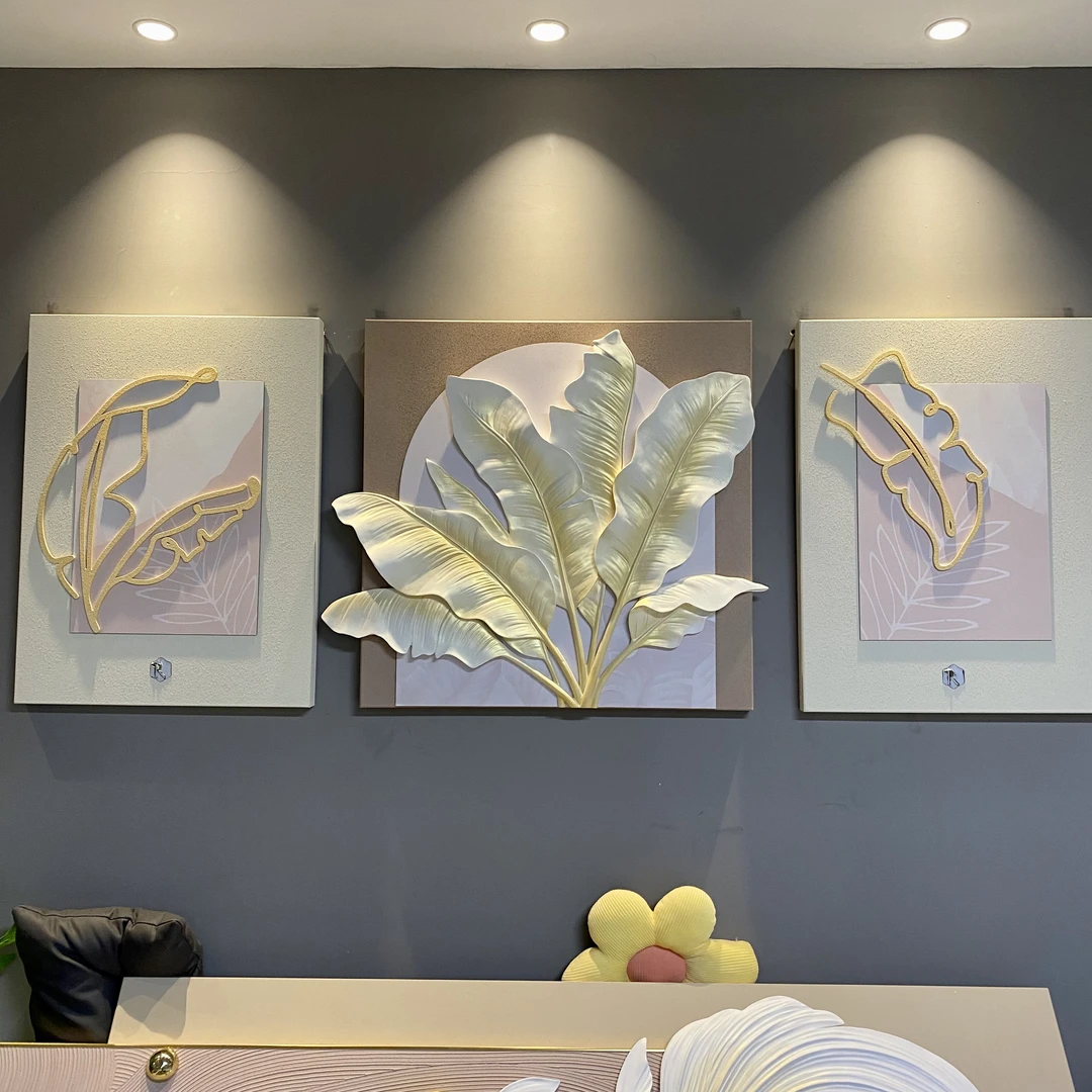 【家大业大】立体浮雕沙发背景墙装饰画现代壁画客厅高档轻奢挂画
