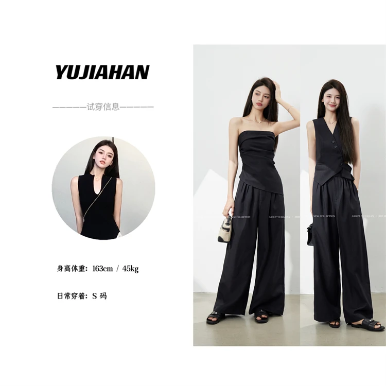 【YUJIAHAN】洋气好版型时髦显瘦有气场西裤