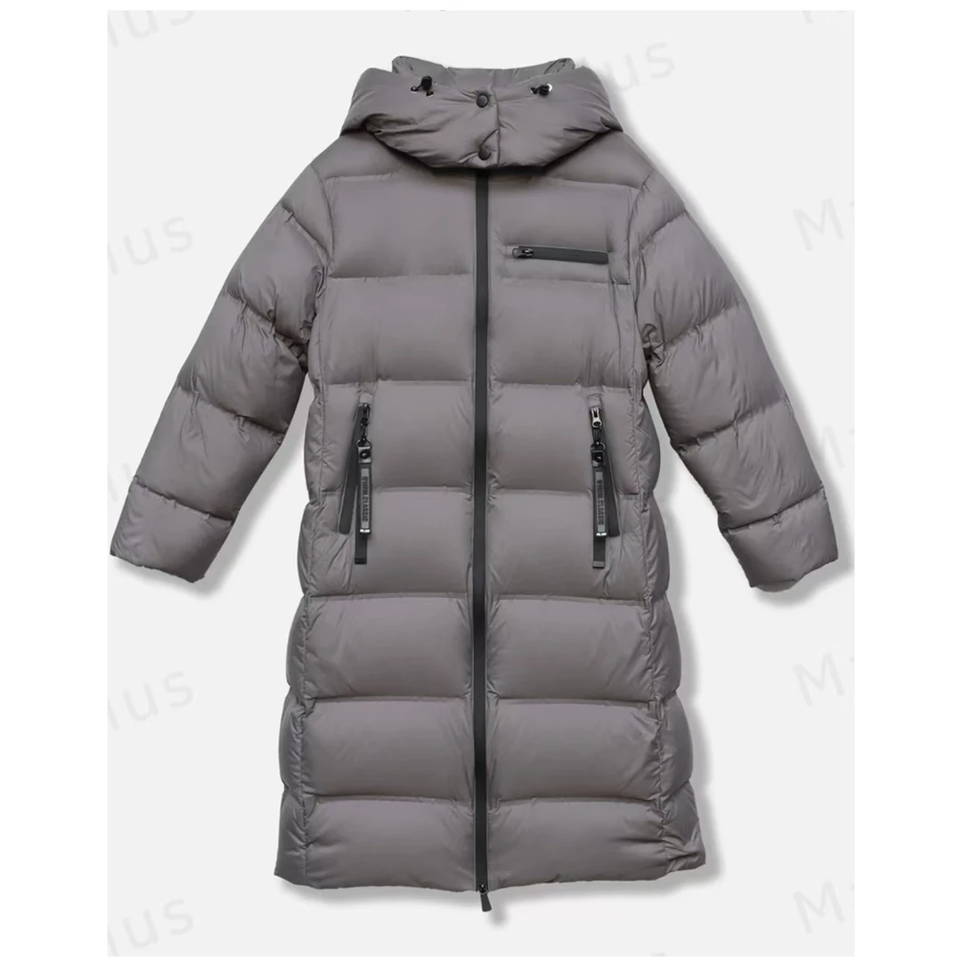 【航睿】羽绒服帽子可拆卸石墨烯鸭绒修身气质中长款24162