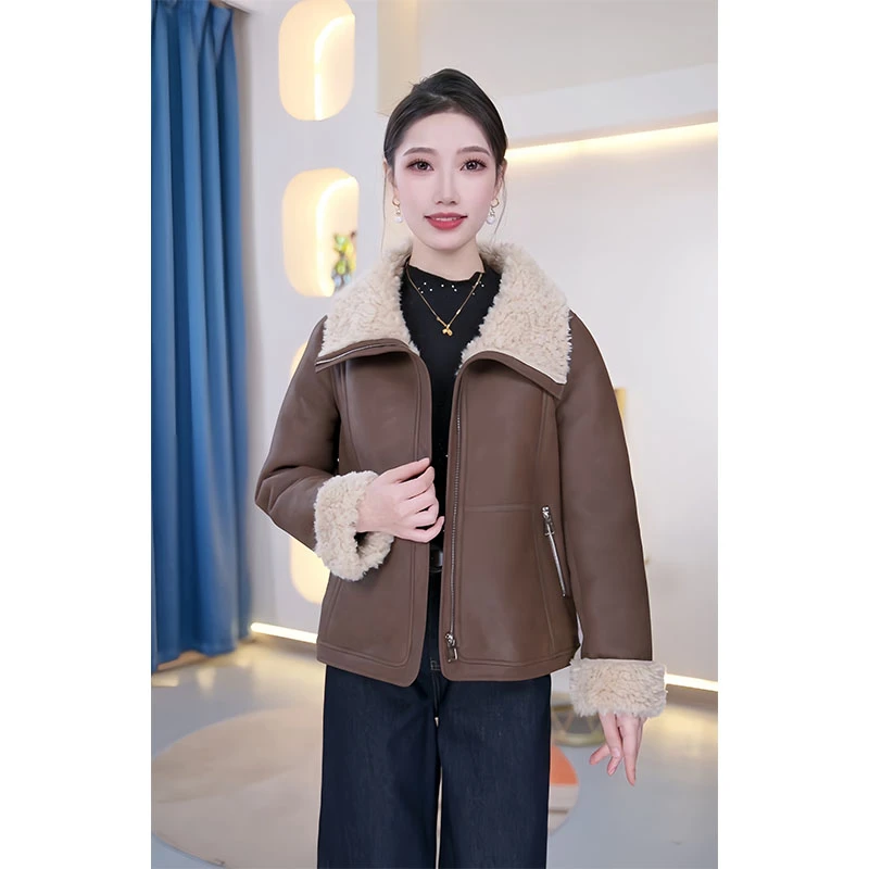 【KL-D30】2024年新款加厚休闲保暖时尚气质款外套