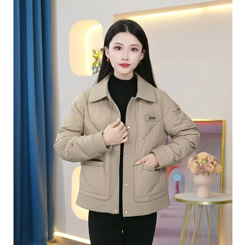 【KL-922-B】2024年新款白鸭绒加厚休闲保暖时尚气质款羽绒服