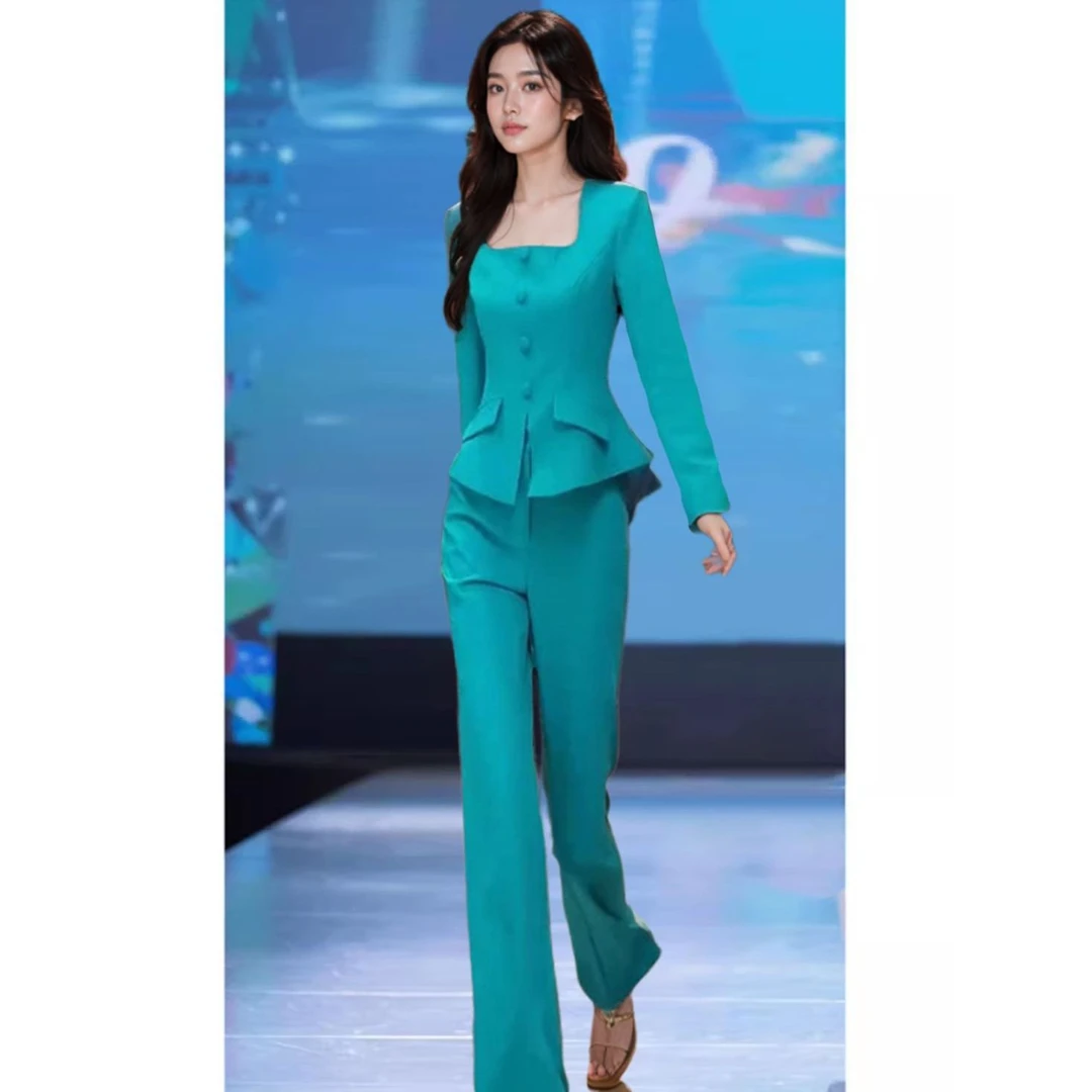 富家千金早秋高级感小洋装名媛气质高端小香风西装裤子职业套装女