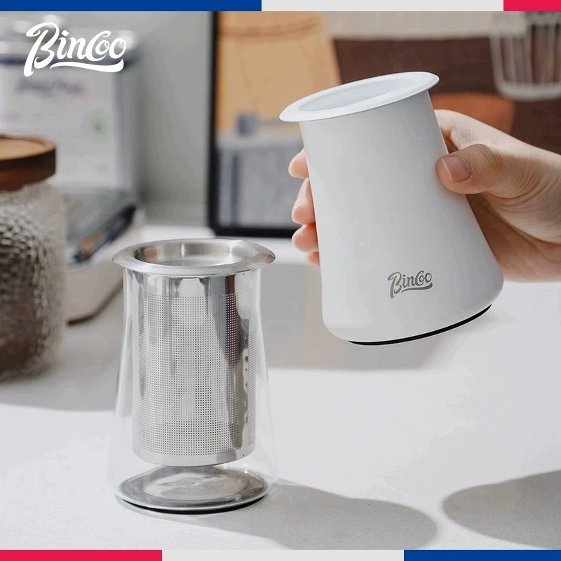 Bincoo大容量家用咖啡杯咖啡筛粉器304不锈钢精细过滤杯粉闻香杯