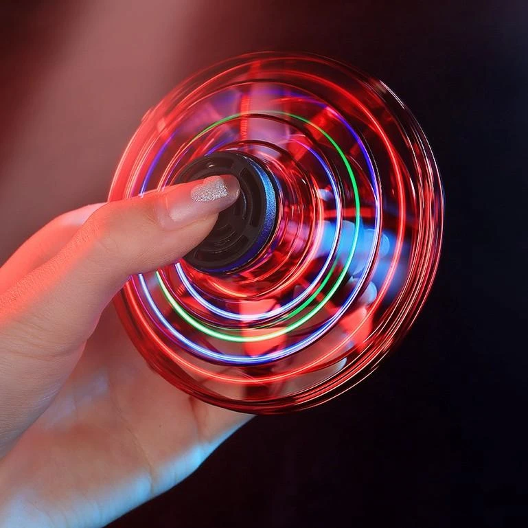 会飞的飞行指尖陀螺回旋飞行球磁悬浮感应飞行器黑科技解压玩具男