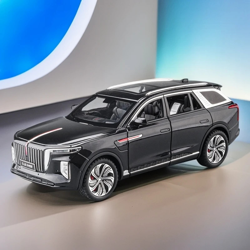 1:24红旗HS9合金车模型国产汽车轿车大号男孩男童玩具车礼物摆件